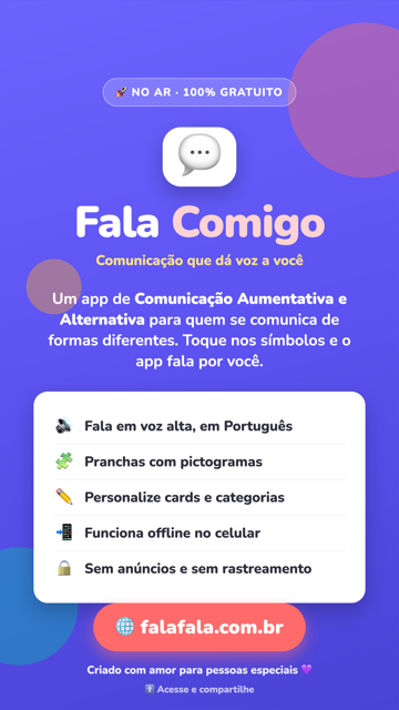 Flyer para Stories do Fala Comigo